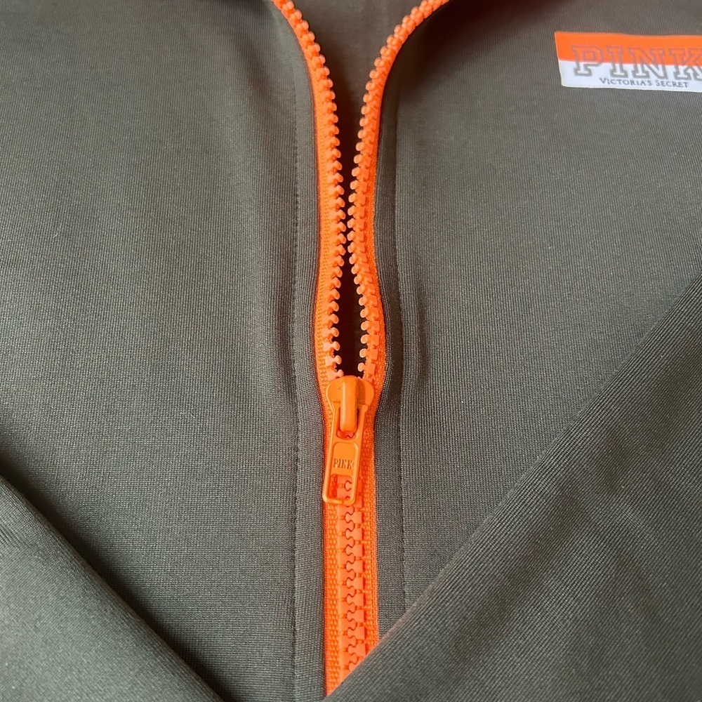 PINK by VS Ultimate Quarter Zip Athletic Pull-Over With Reflective Stripe - Picture 4 of 13